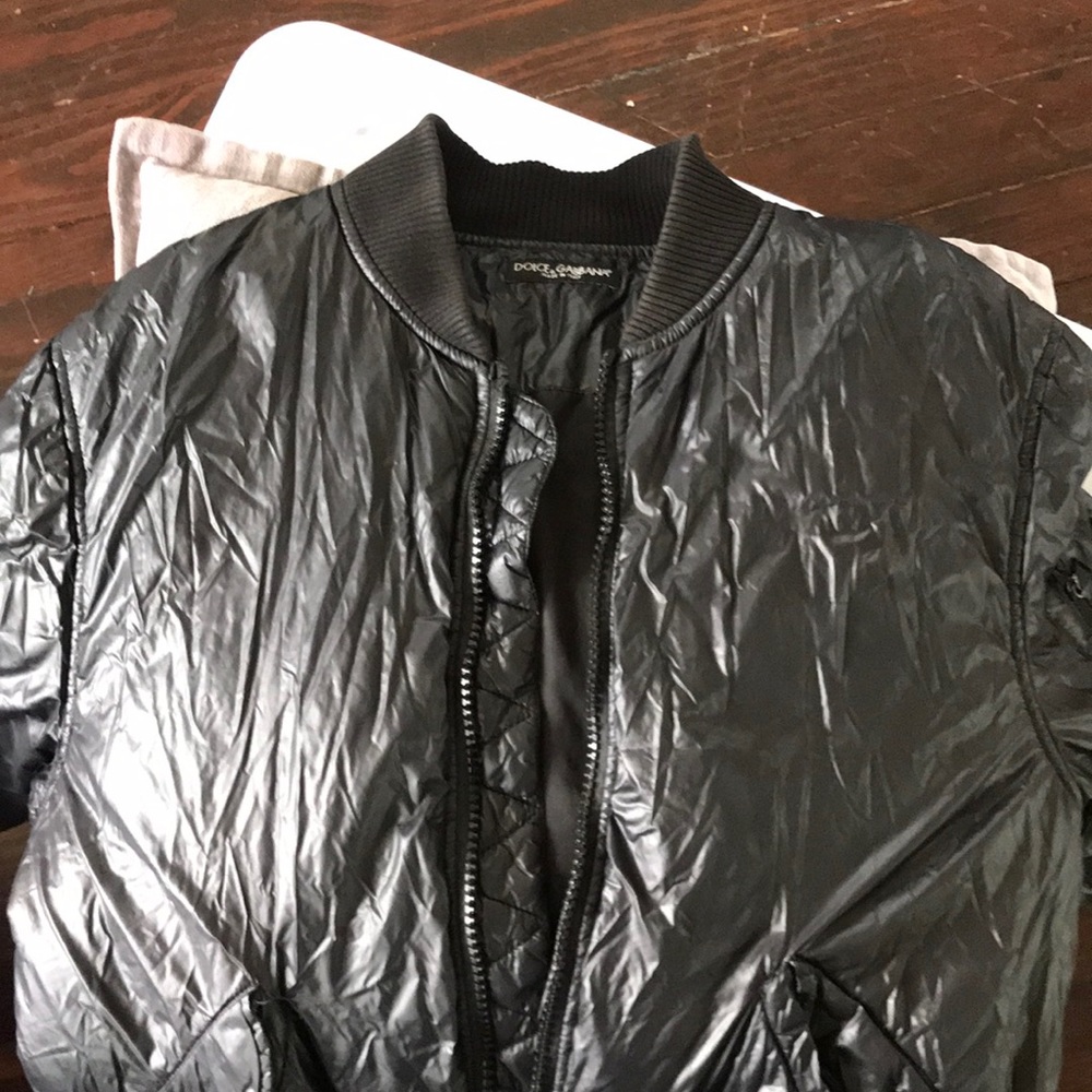 Dolce&Gabbana Black Shiny Jacket